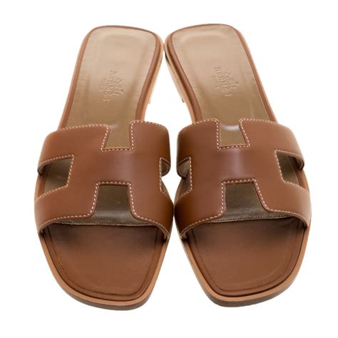 brown hermes sandals|authentic Hermes sandals.